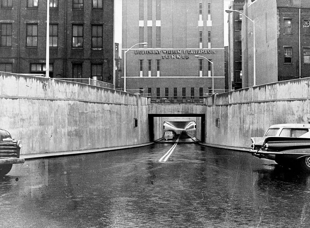 #31 The East Boston entrance to the Lieutenant William F. Callahan Tunnel, Nov. 6, 1961.
