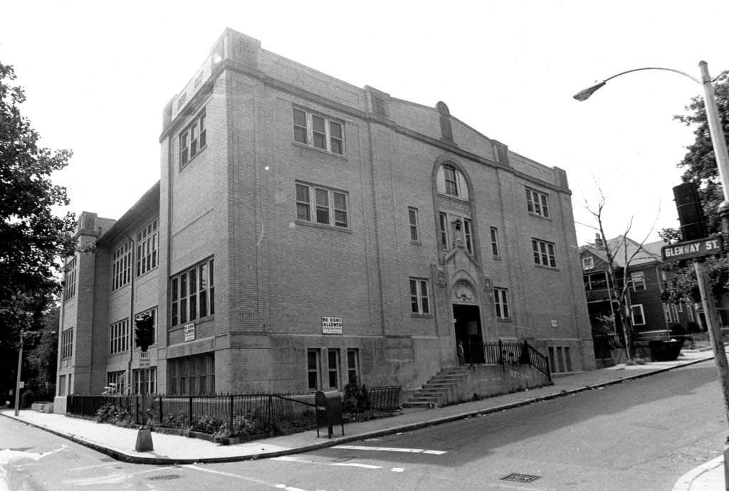 #254 Temple Beth El on Bradshaw Street in the Dorchester neighborhood of Boston on Aug. 20, 1969.