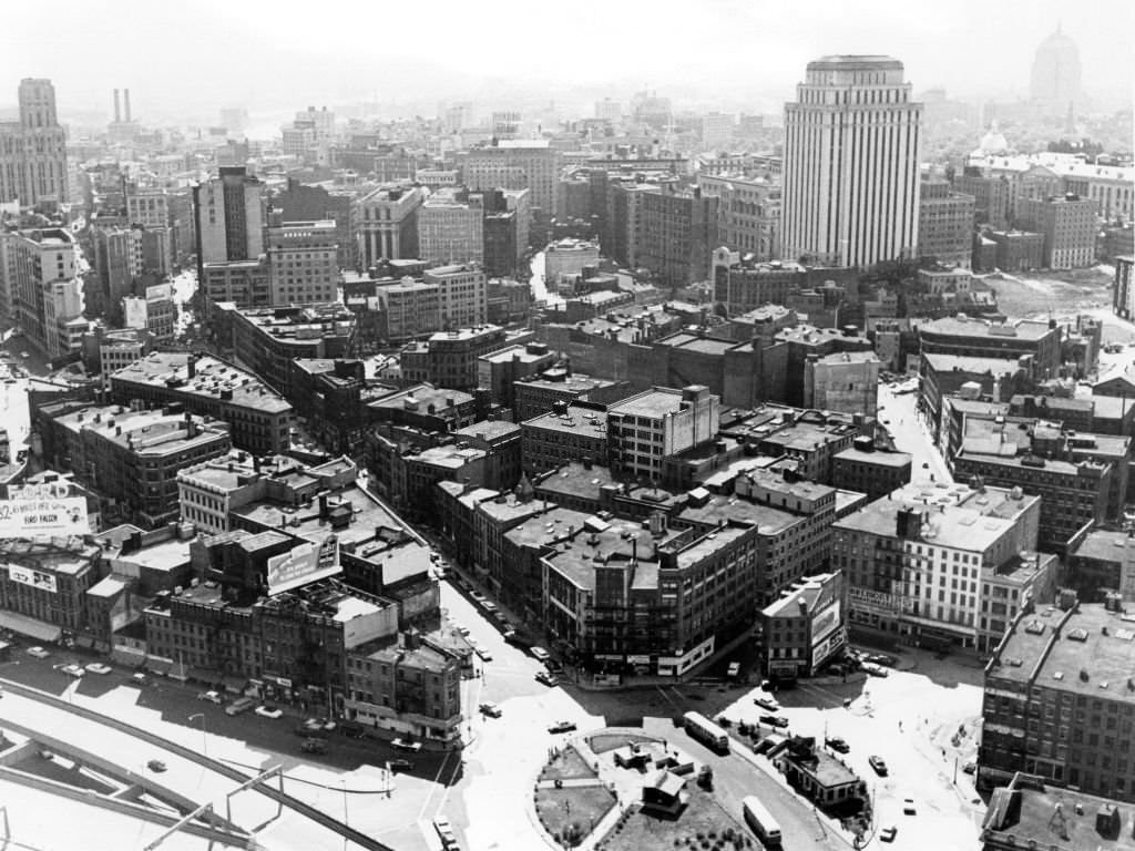 #35 An aerial view of the Government Center area of Boston, Sept. 26, 1961.