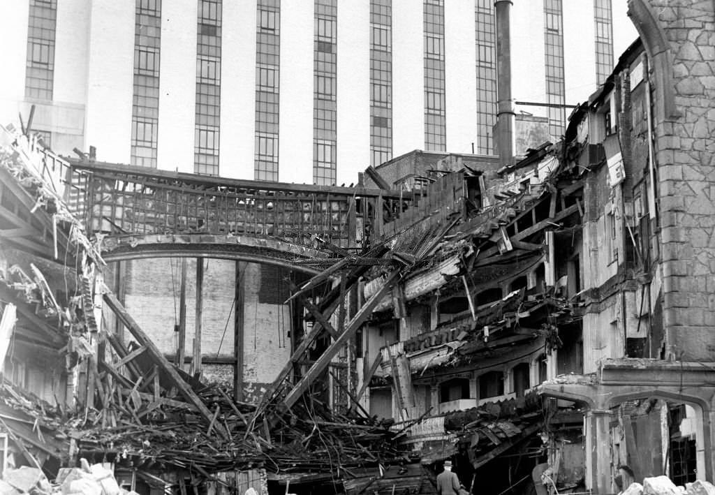 #45 The burned remains of the Old Howard Theatre in Boston, June 1961.