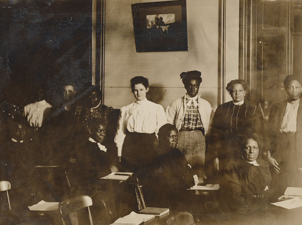 #3 A group of 10 women in a classroom