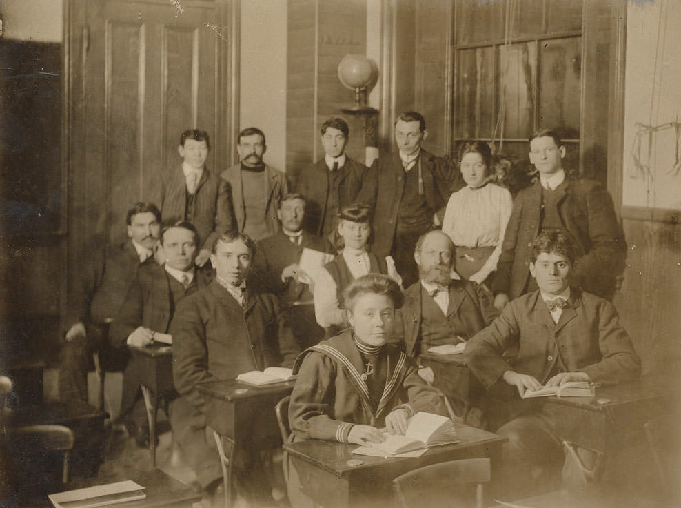 #4 A group of 14 students in a classroom