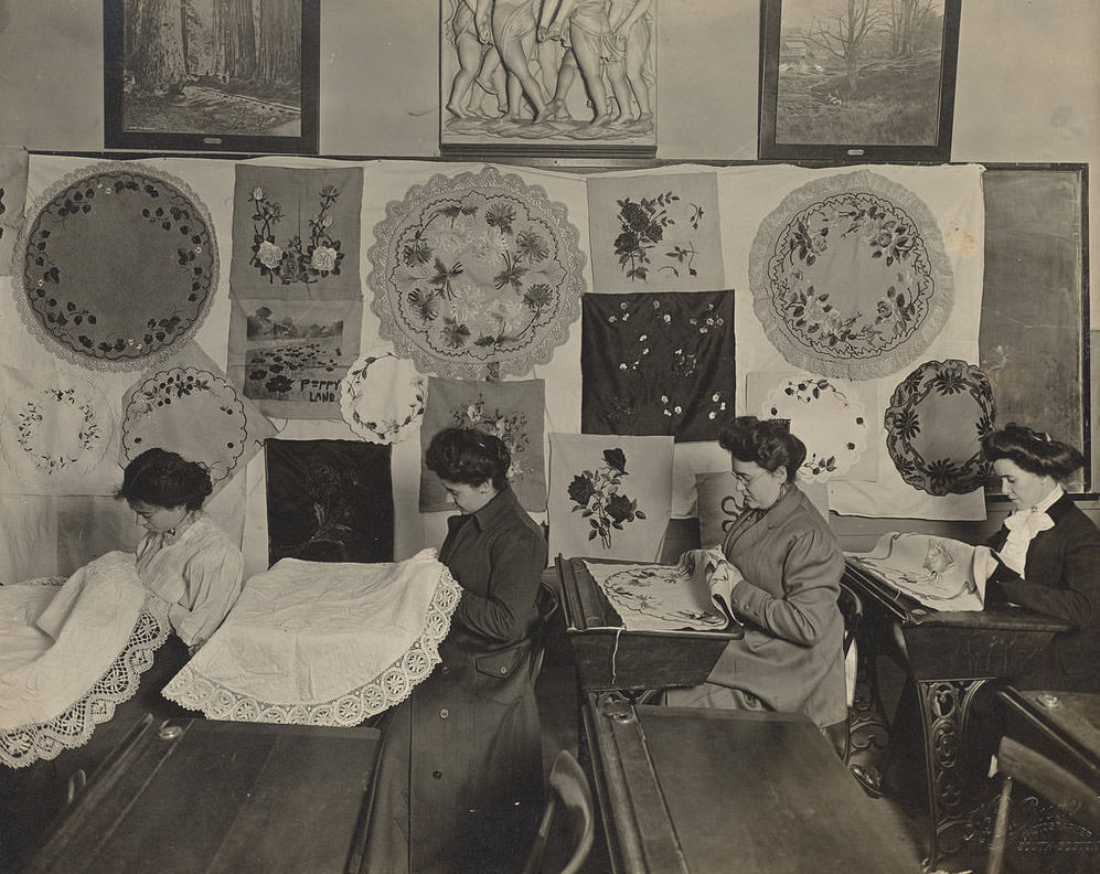 #8 Advanced embroidery, Hancock Evening School