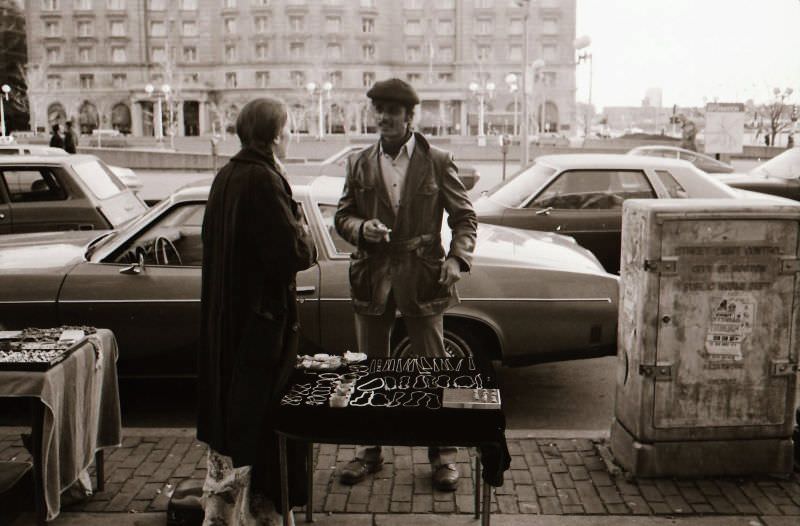 #10 Street vendor, Boston, 1975