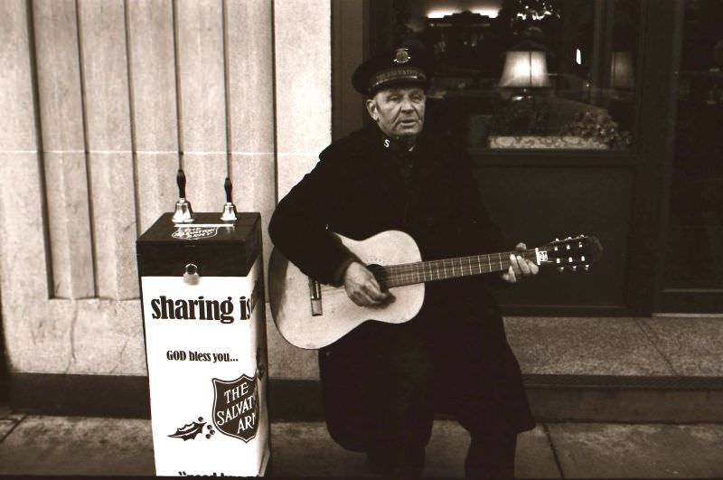 #24 Salvation Army singer, Boston, 1975