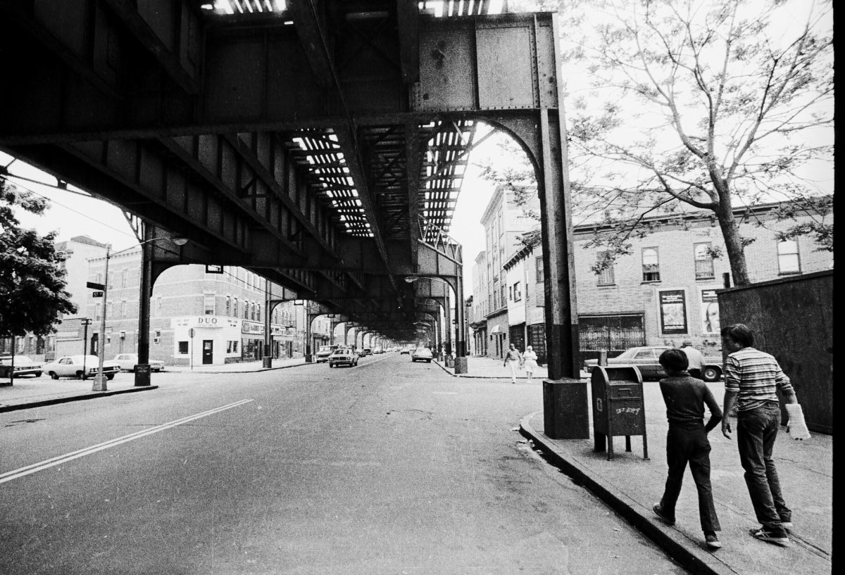 #41 My brother John and Marty walking up new Utrecht Avenue in Boro Park, Brooklyn NYC in 1975.