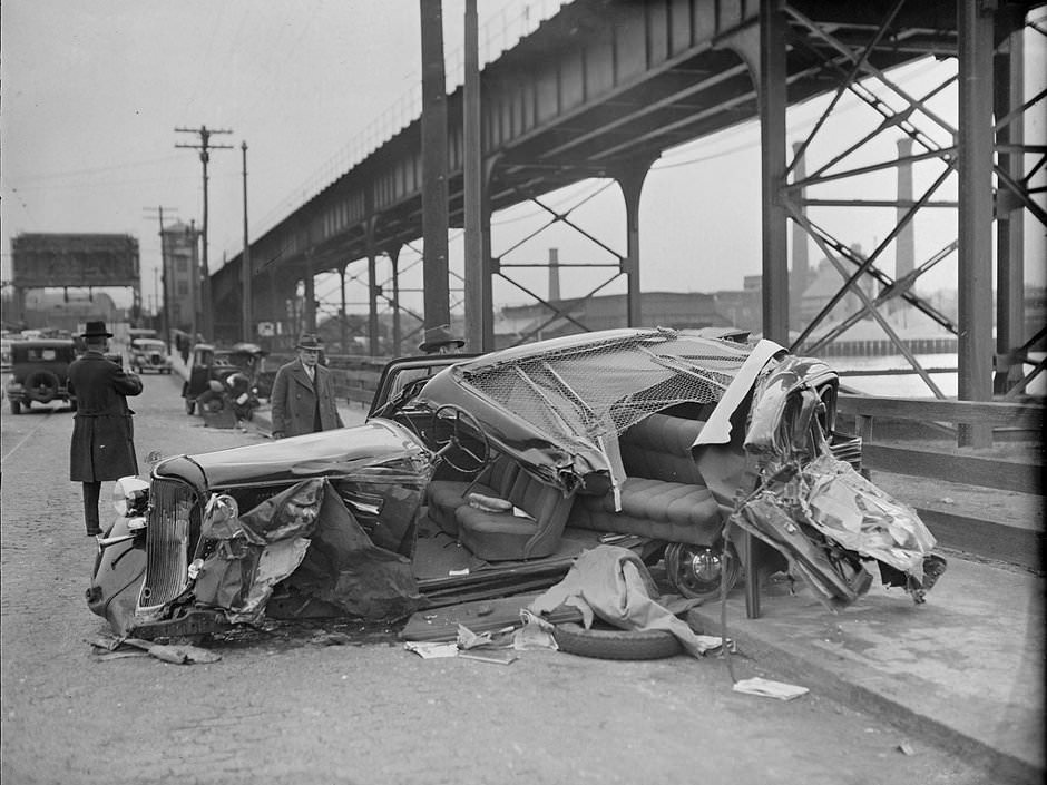 #24 Car stolen by kids crashes into lawyer’s car, killing him, 1935