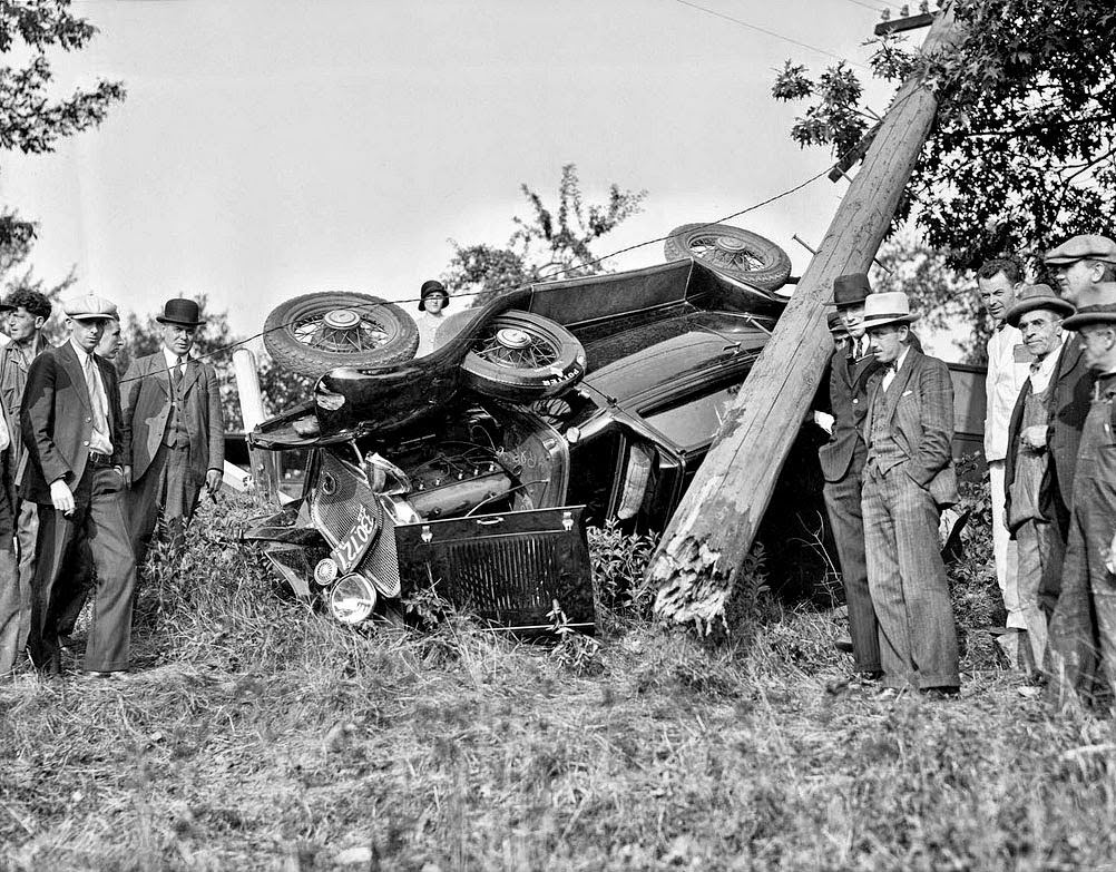 #9 Auto wreck, Burlington, Massachusetts, 1931