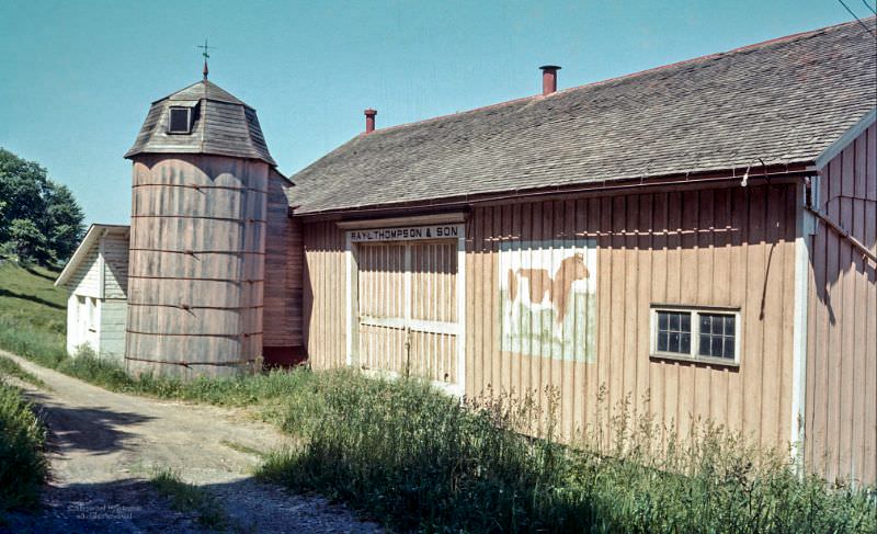 #9 Ray L Thompson barn at Kings Settlement Road, Chenango County, New York, 1961