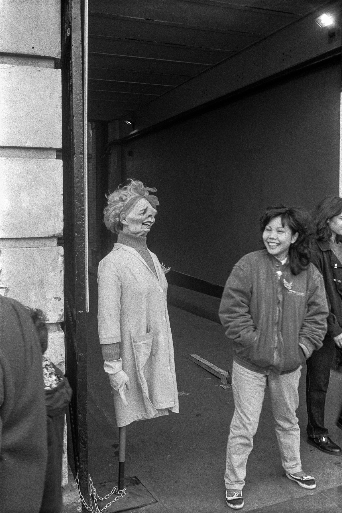 #3 Woman and model of Margaret Thatcher, 1991
