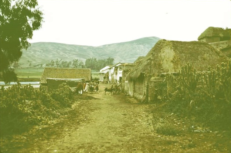 #6 Ecuador. Main road out of town to Pan Am Highway, 1959