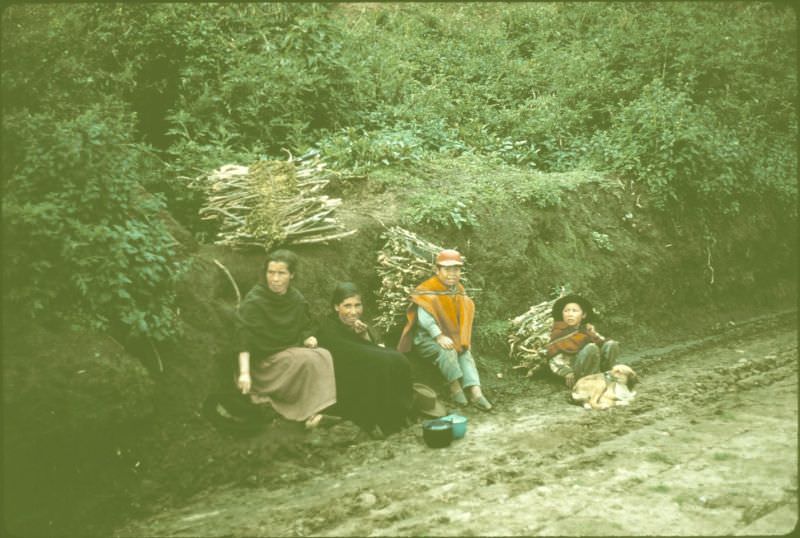 #16 Ecuador. Indians carrying wood, 1959