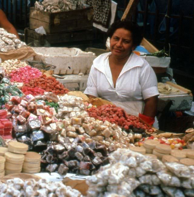 #12 Candy vendor during Easter Fiestas, Sonsonate, 1977