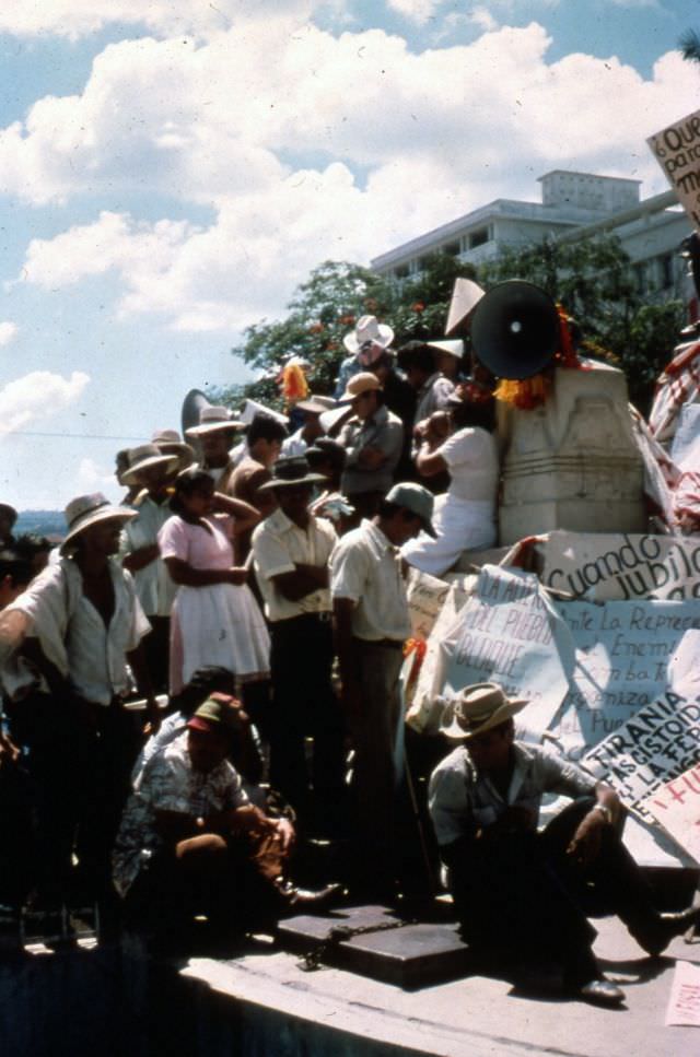 #23 Demonstration in Plaza Libertad, San Salvador, 1977