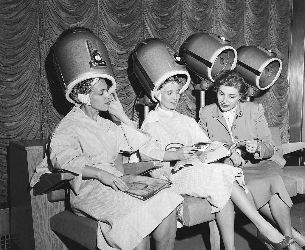 #41 Women Under Hair Dryers, 1958