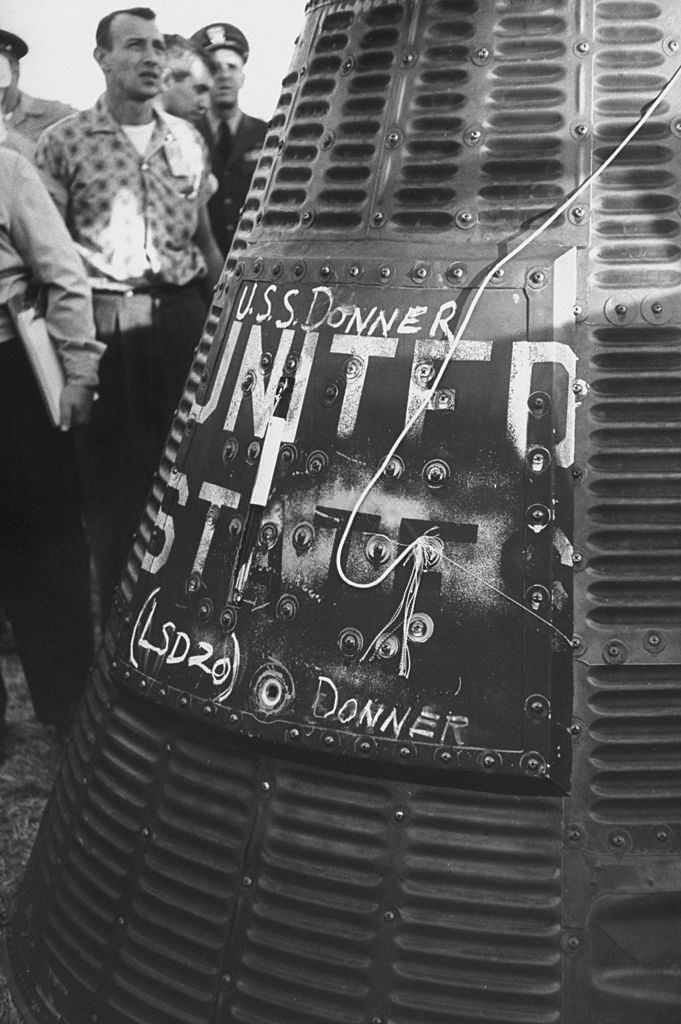 #11 Recovering the Mercury space capsule which carried Ham, the chimp.