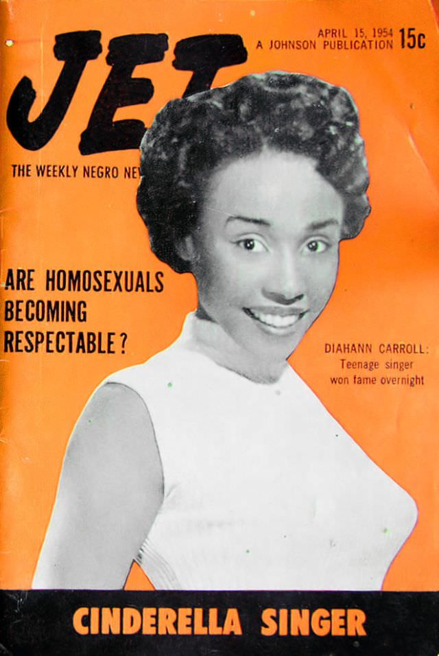 #15 Diahann Carroll, A Cinderella Singer, Jet Magazine, April 15, 1954