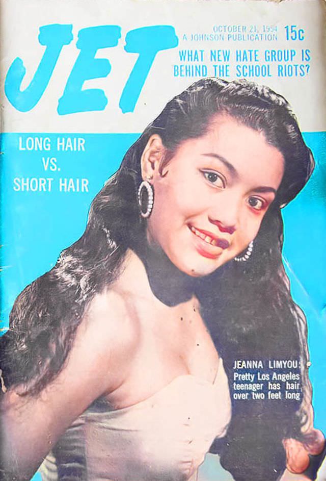 #21 Pretty Jeanna Limyou of Los Angeles, California, Jet Magazine, October 21, 1954