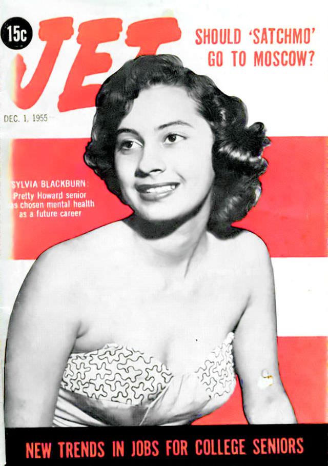 #31 Sylvia Blackburn, Pretty Howard University Senior, Jet Magazine, December 1, 1955