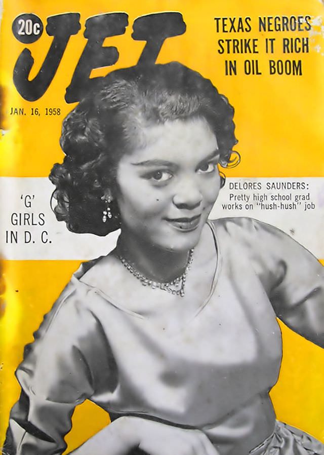 #40 Delores Saunders, Jet Magazine, January 16, 1958