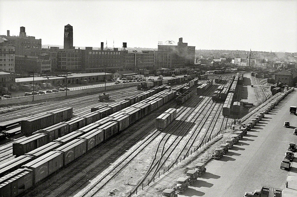 #12 Railroad yards, wholesale district, Minneapolis, September 1939