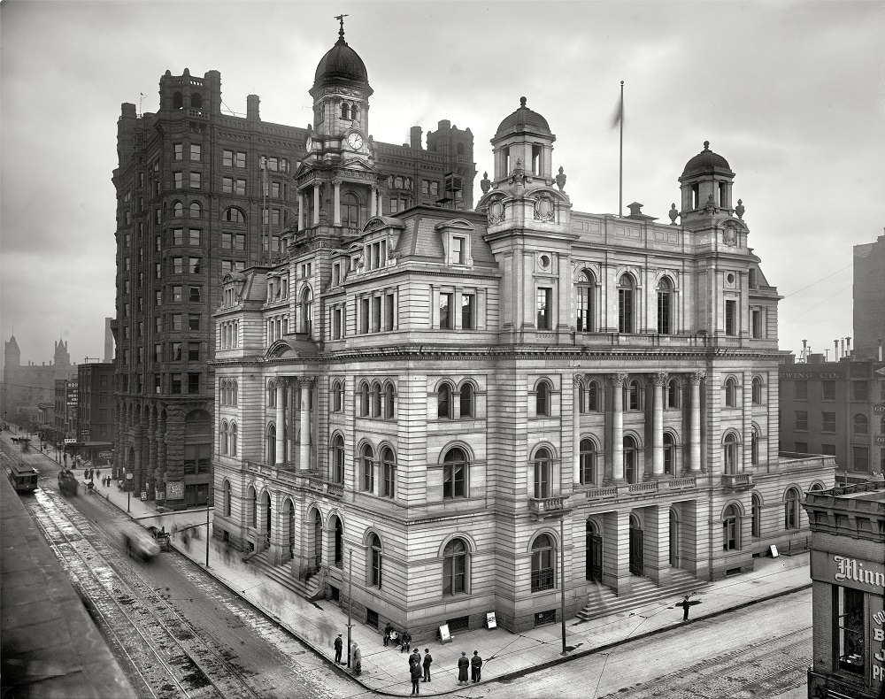 #24 Minneapolis Post Office, Hennepin County, Minnesota, circa 1908