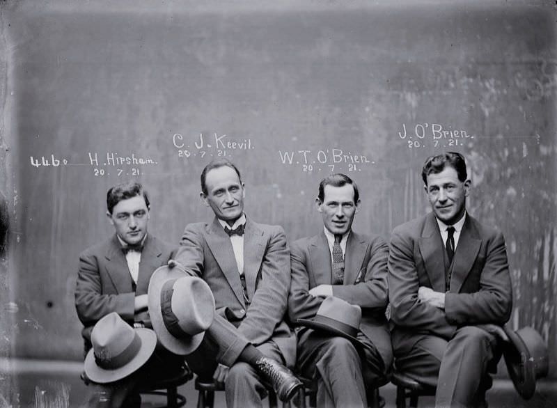 #2 Hampton Hirscham, Cornellius Joseph Keevil, William Thomas O’Brien & James O’Brien, 1921