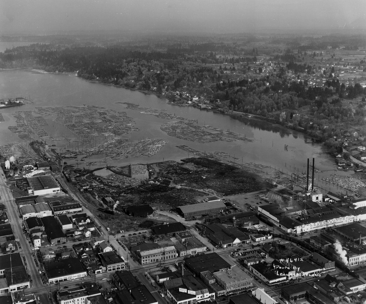 #6 East Bay and downtown Olympia, 1946