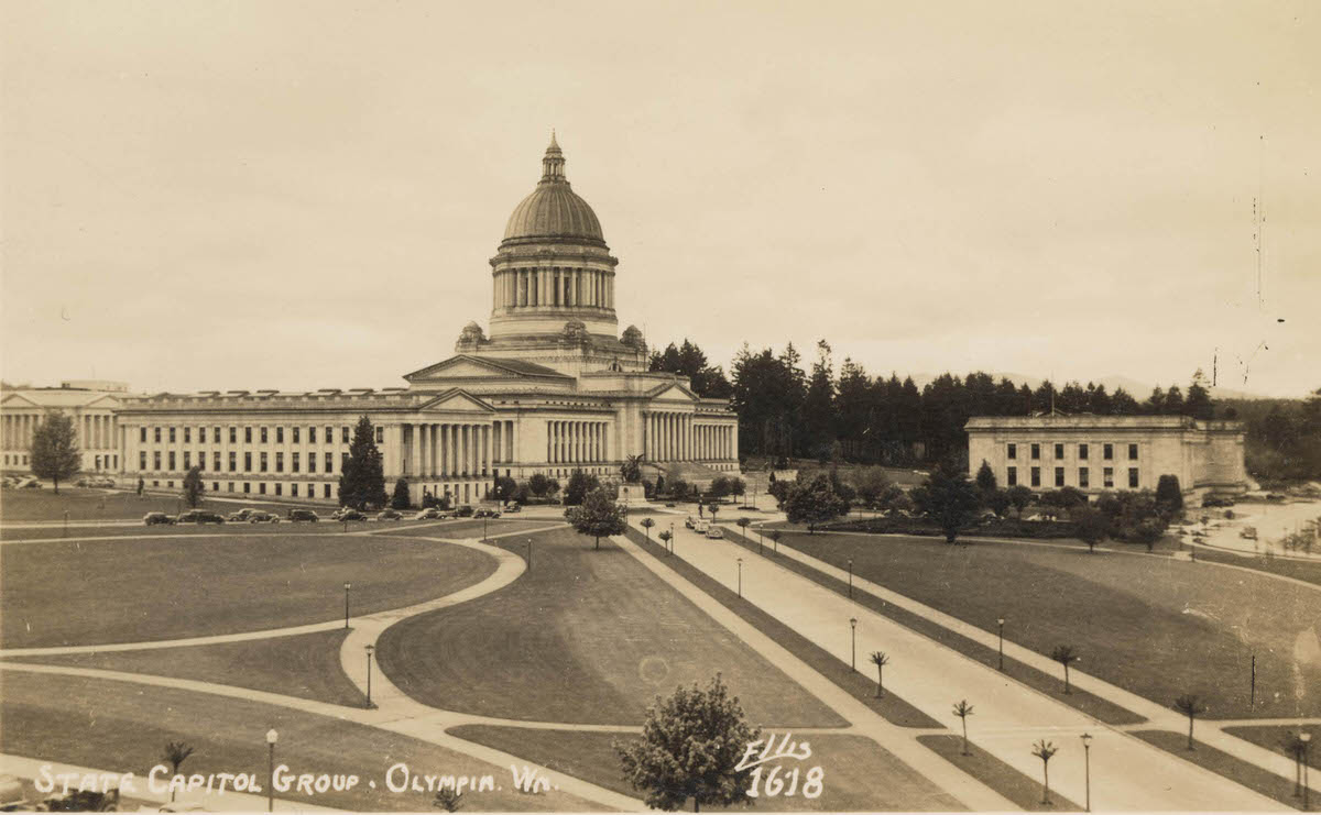 #42 State Capitol group, Olympia, 1920s