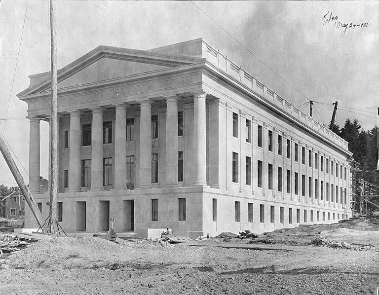 #21 Construction site of Insurance Building before cleanup, Washington State Capitol complex, Olympia, May 24, 1921