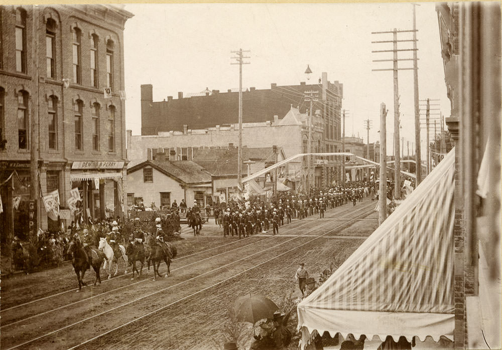 #53 Parade of Grand Lodge Knights of Pythias, Olympia, 1894