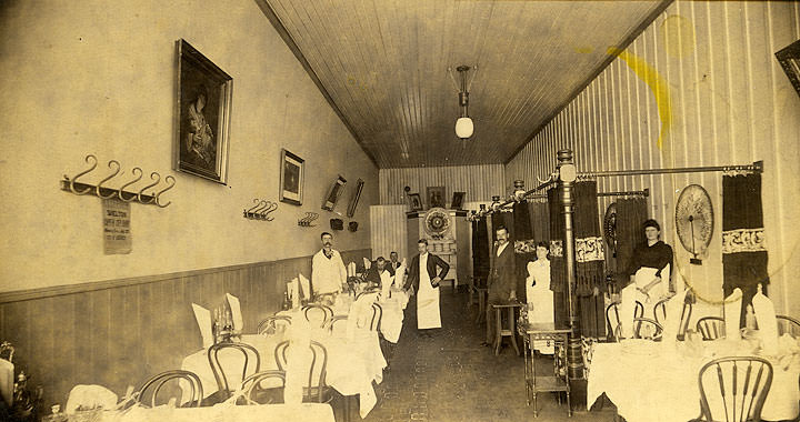 #69 Cormier’s Restaurant, Fourth Avenue, Olympia, 1891