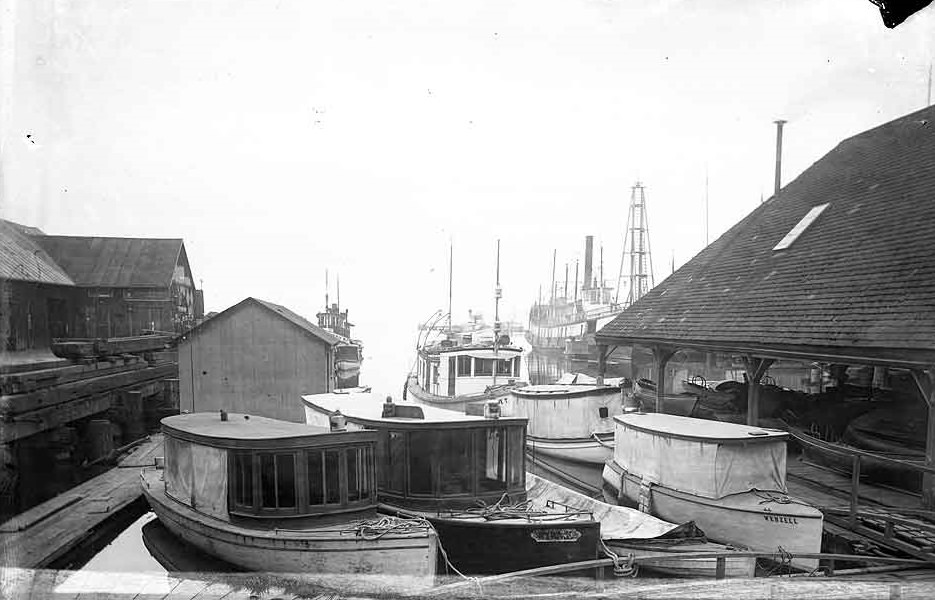 #27 Boats at harbor, Olympia, 1914