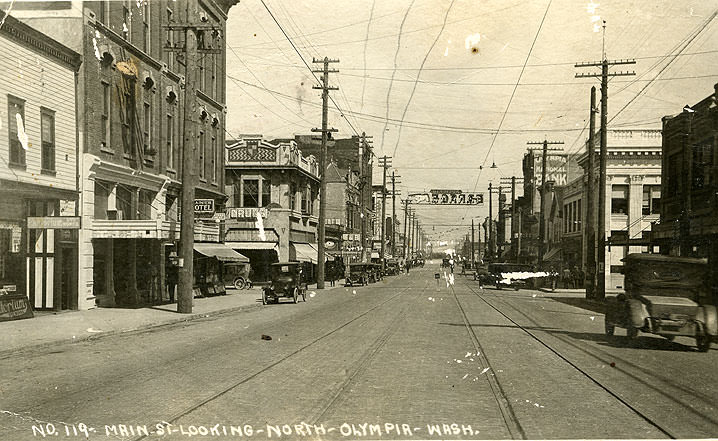 #57 Main St Looking North Olympia, 1926