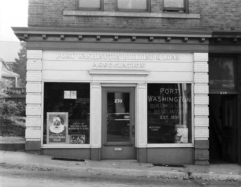 #44 Port Washington Building and Loan, 277 Main Street, November 1949