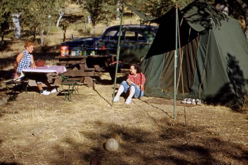 #4 American Canyon Campground, Los Padres National Forest, California, 1952