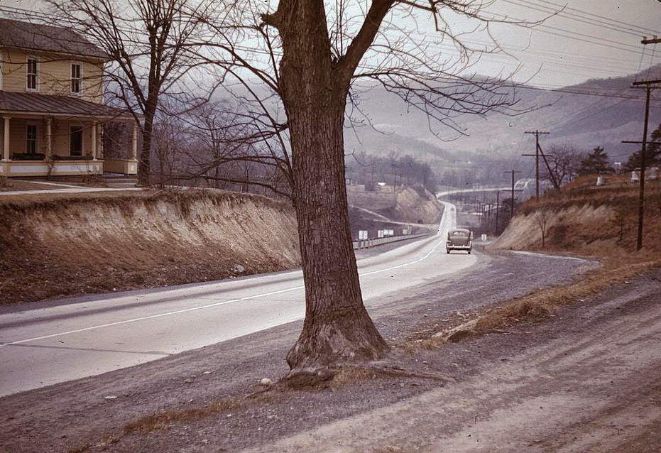 #102 Road out of Romney, West Virginia, 1950s