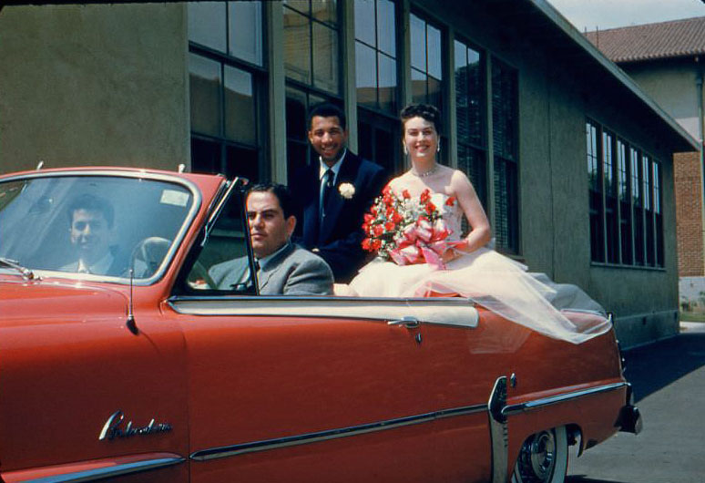 #154 Couple in 1954 Plymouth Belvedere, 1950s