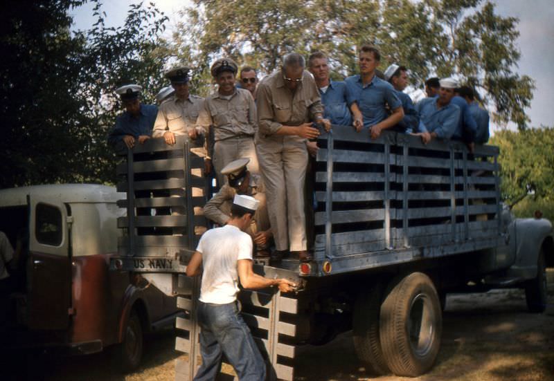 #43 Beer Party, NAS Hutchinson’, Naval Air Station, Kansas, 1950s