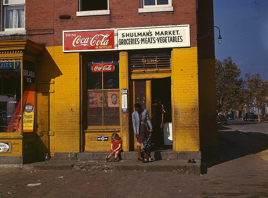 #56 hulman’s market, on N at Union Street S.W., Washington, D.C., 1950s