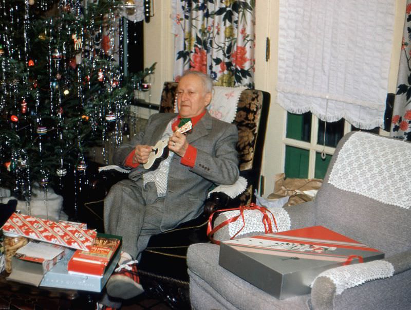 #2 Michael Kross at Elmhurst, Illinois, Christmas 1953