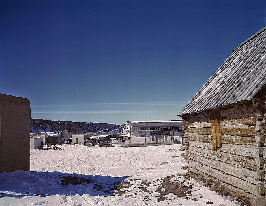 #74 Plaza of Trampas, Taos Co., New Mexico, 1950s
