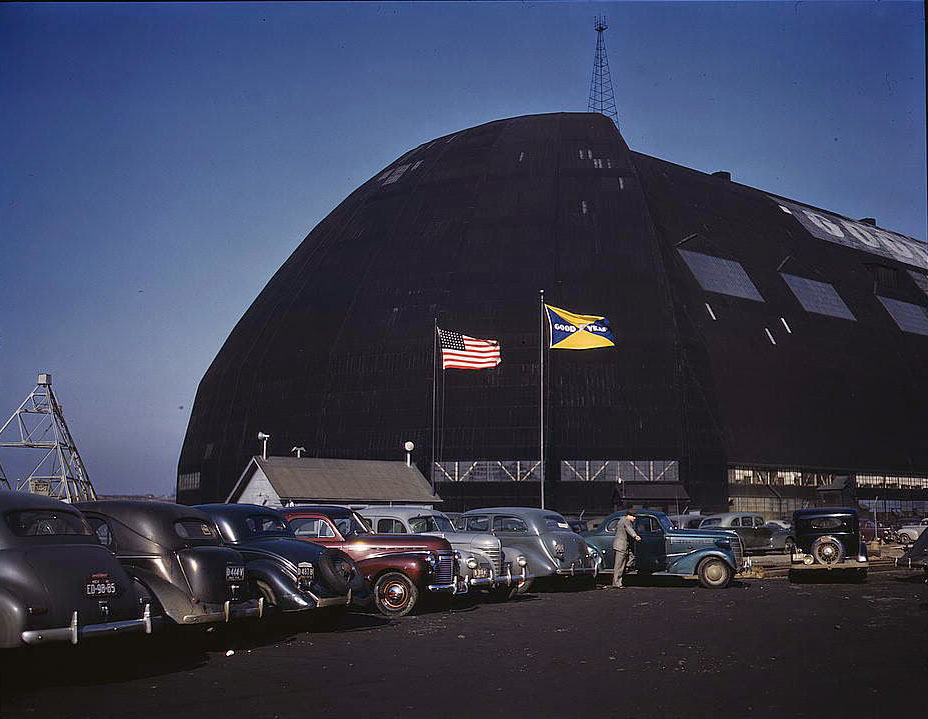 #90 Formerly an aircraft dock, this huge building — thought to be the largest in the world with no interior supports, 1950s