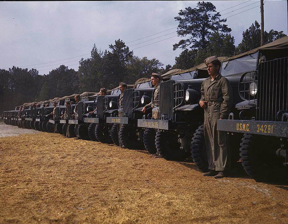 #92 New River Marine Base, motor detachment, North Carolina, 1950s