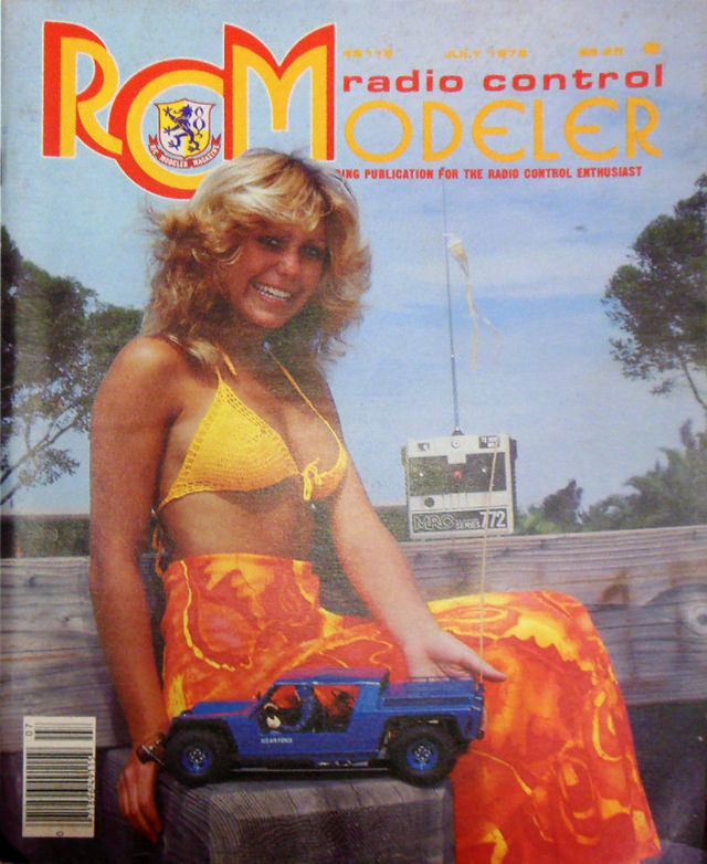 Sensual Cover Photos of Radio Control Modeler Magazines that featured beautiful women from the 1970s and 1980s