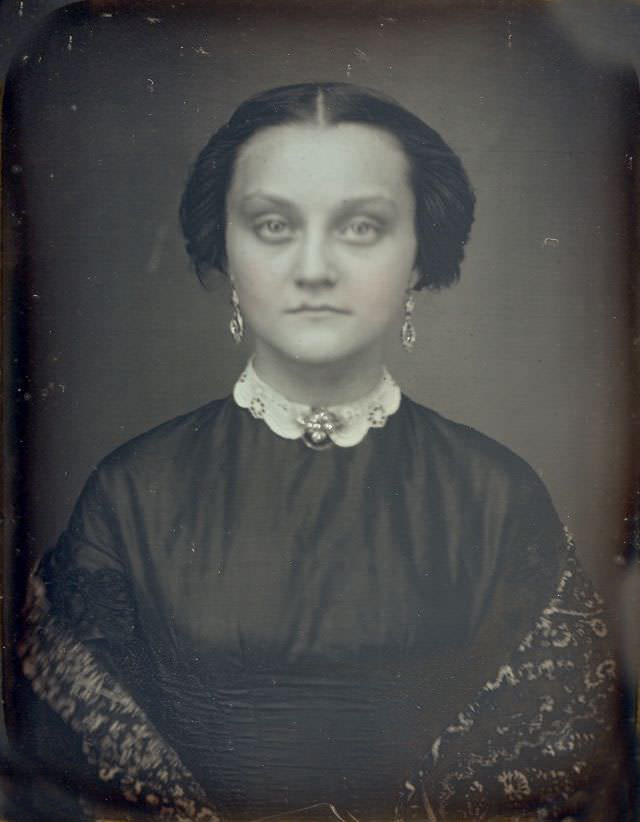 #10 A pale young lady with dark circles under her eyes