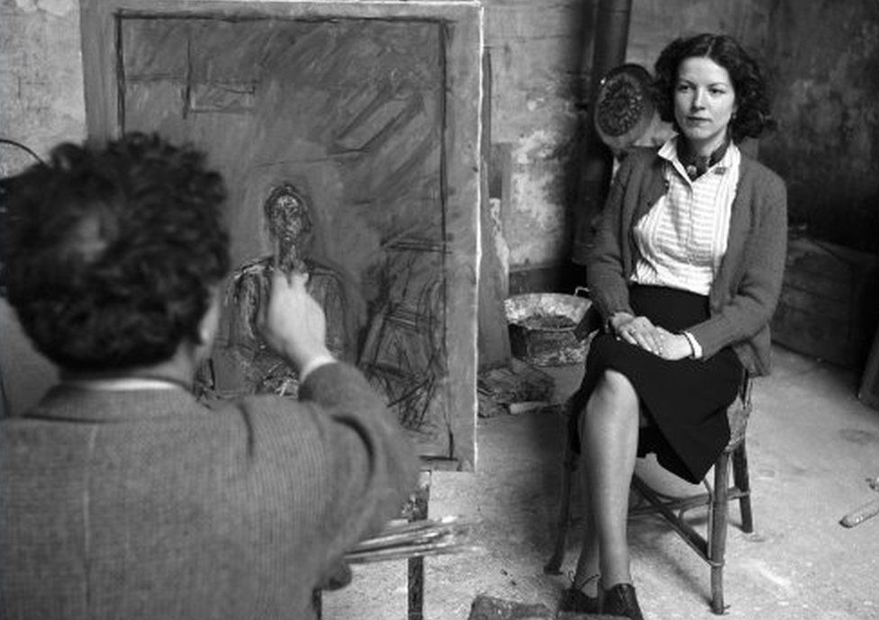 #11 Alberto Giacometti and his wife Annette, 1954