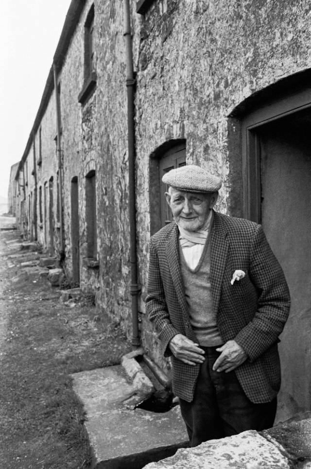 #19 Mr Parfitt, aged 84, last resident with his wife of old ironworkers’ cottages, Blaenavon