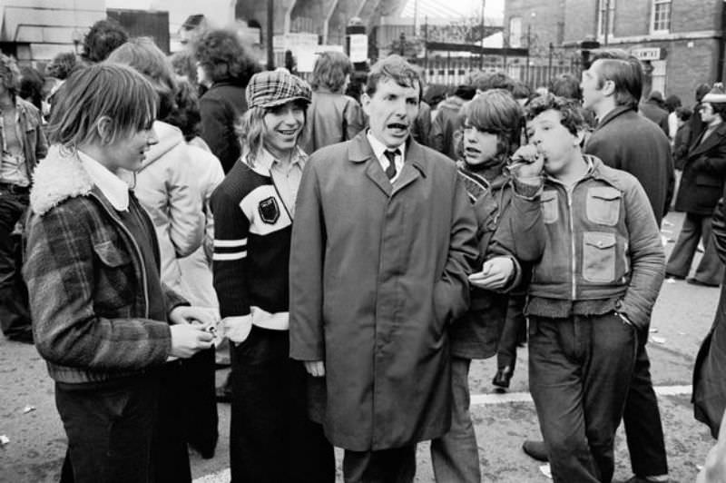 #34 Rugby fans mock a street preacher outside Cardiff Arms Park