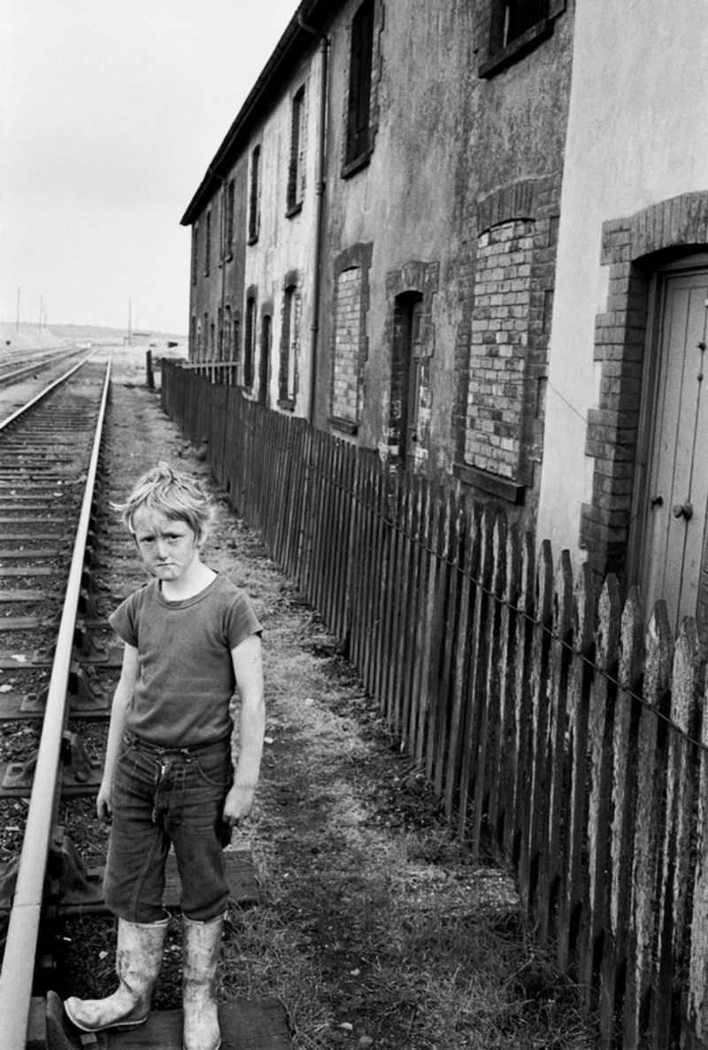 #53 A boy on a disused railway track in Dowlais